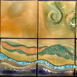 Abstract Landscape Ceramic Mural MORE INFO